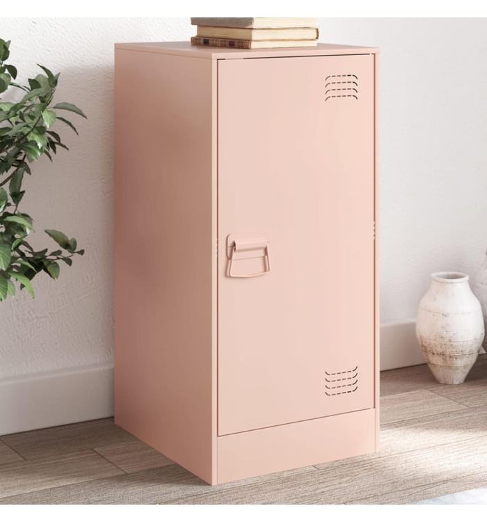 Buffet rose 34,5x39x73 cm acier | Mobilier & Déco