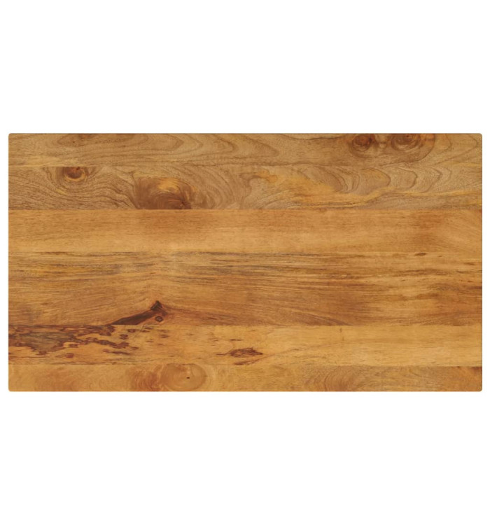 Dessus de table 120x60x3,8cm rectangulaire bois massif manguier | Mobilier & Déco