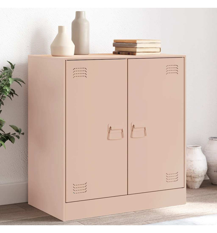 Buffet rose 67x39x73 cm acier | Mobilier & Déco