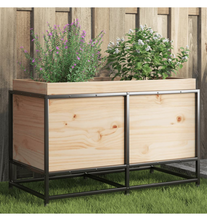 Jardinière 80x40x50 cm bois de pin massif | Mobilier & Déco