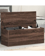 Boîte de rangement chêne marron 90x35x35 cm bois d'ingénierie | Mobilier & Déco