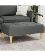 Repose-pied gris foncé 77x55x31 cm tissu | Mobilier & Déco