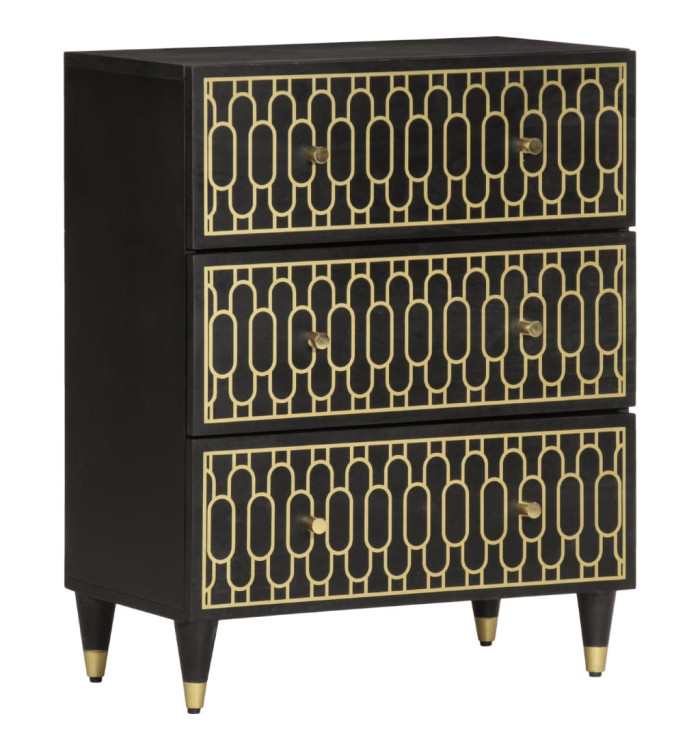 Armoire latérale 60x33x75 cm bois massif de manguier | Mobilier & Déco