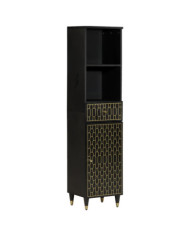 Armoire de salle de bain 38x33x160 cm bois massif de manguier | Mobilier & Déco
