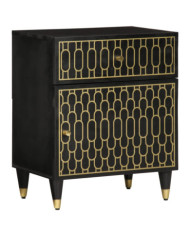 Table de chevet 50x33x60 cm bois de manguier massif | Mobilier & Déco