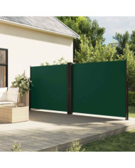 Auvent latéral rétractable vert foncé 180x600 cm | Mobilier & Déco