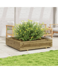 Jardinière 110x110x26,5 cm bois de pin imprégné | Mobilier & Déco