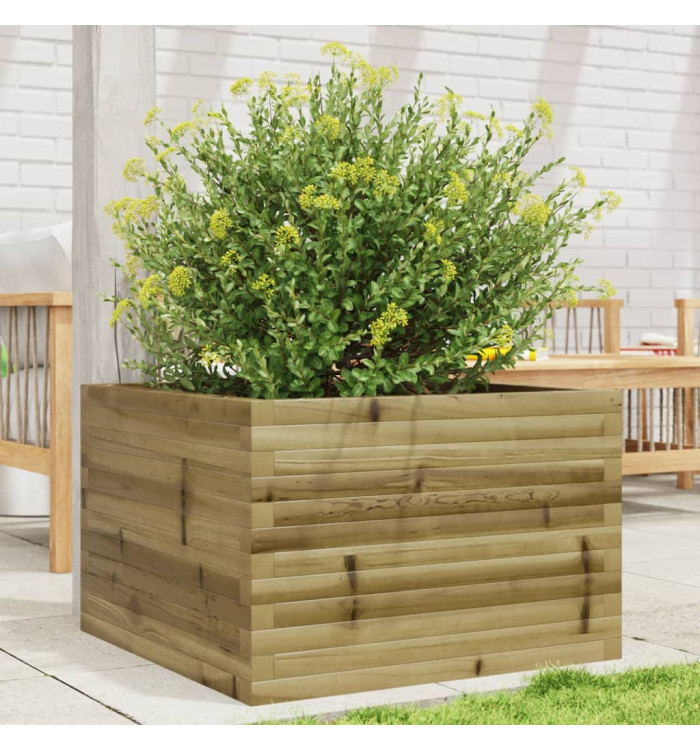 Jardinière 70x70x45,5 cm bois de pin imprégné | Mobilier & Déco