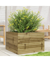 Jardinière 70x70x45,5 cm bois de pin imprégné | Mobilier & Déco