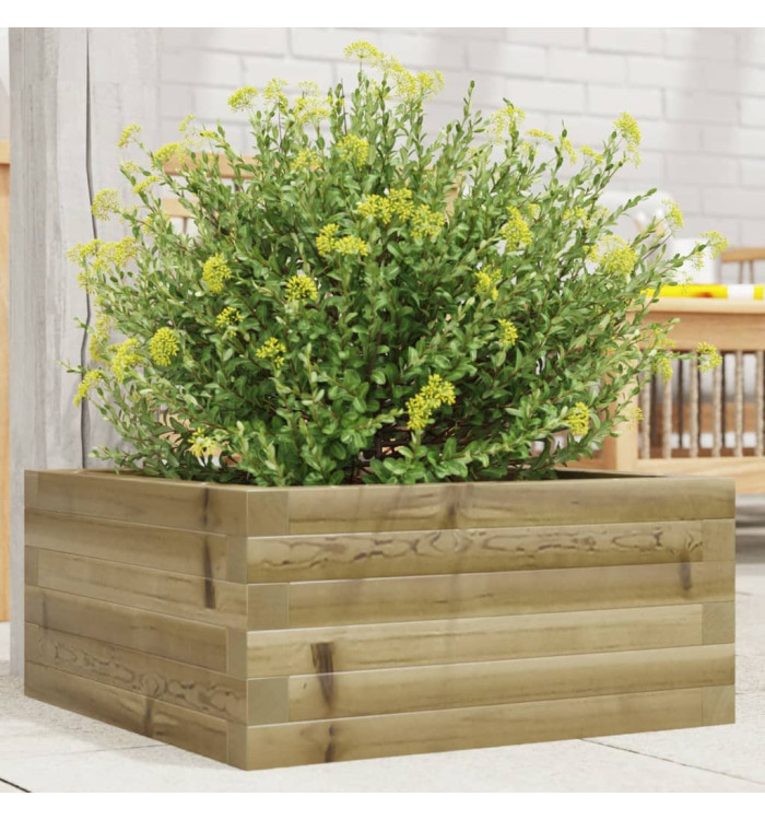Jardinière 50x50x23 cm bois de pin imprégné | Mobilier & Déco