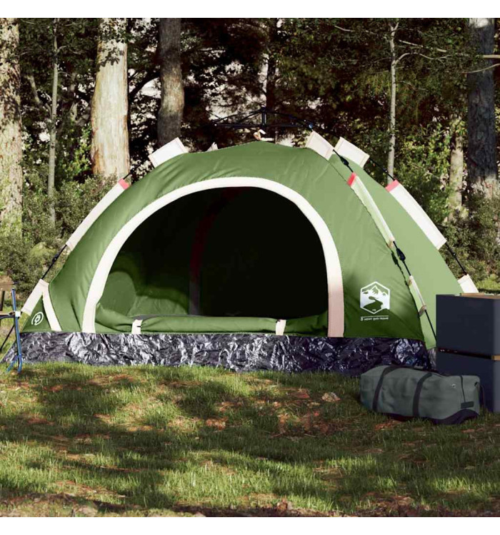 Tente de camping 2 personnes vert libération rapide | Mobilier & Déco