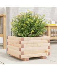 Jardinière 40x40x26,5 cm bois de pin massif | Mobilier & Déco