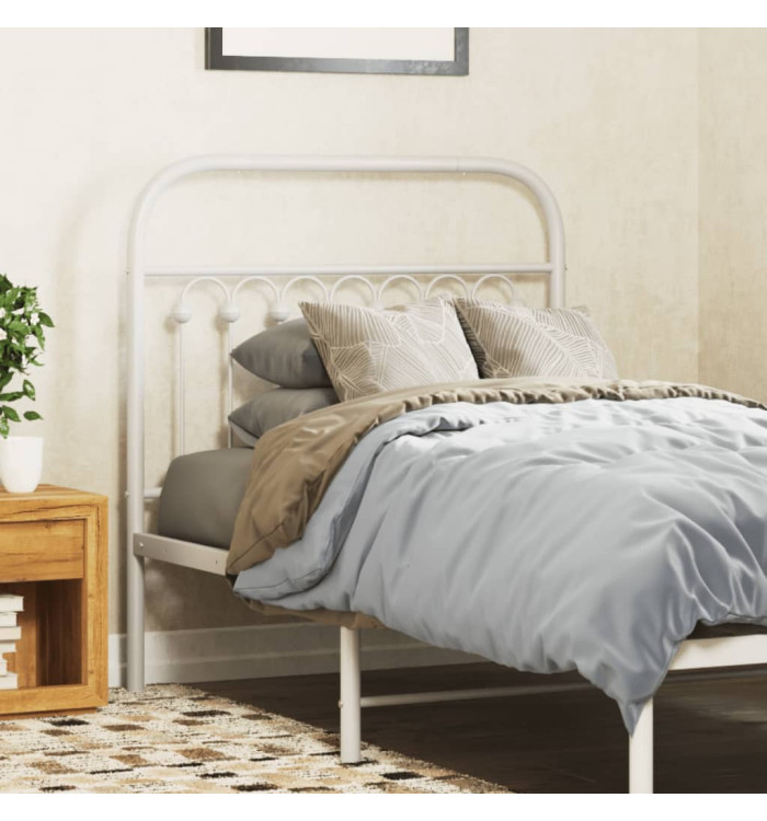 Tête de lit métal blanc 90 cm | Mobilier & Déco