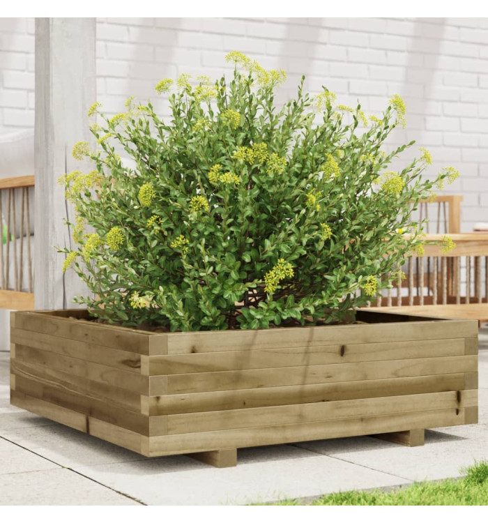 Jardinière 80x80x26,5 cm bois de pin imprégné | Mobilier & Déco