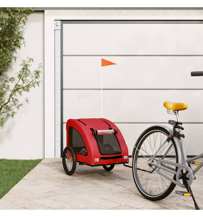 Remorque de vélo pour animaux de compagnie rouge | Mobilier & Déco