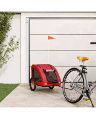 Remorque de vélo pour animaux de compagnie rouge | Mobilier & Déco