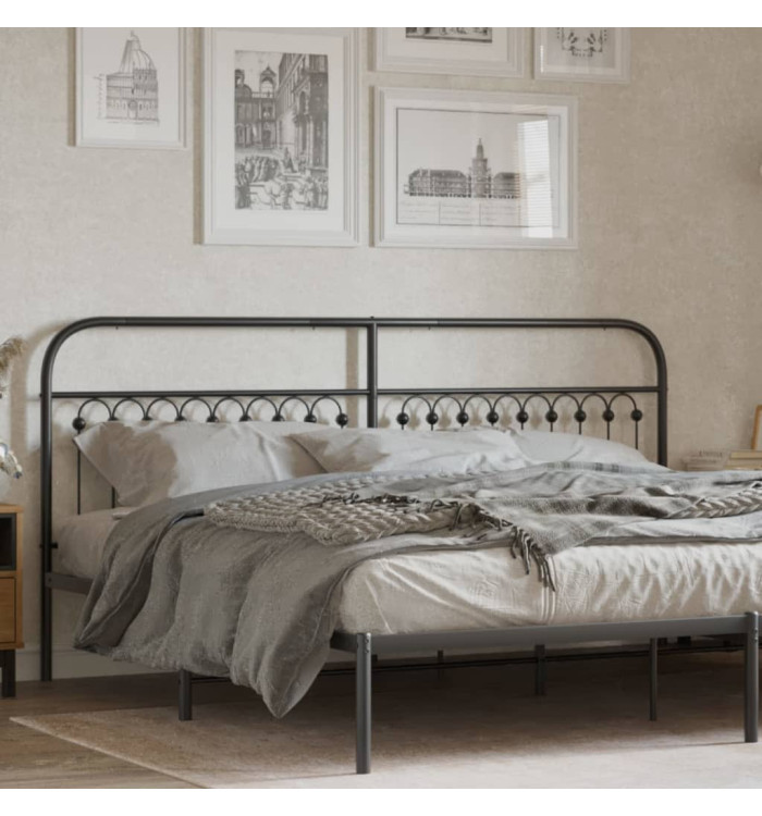 Tête de lit métal noir 193 cm | Mobilier & Déco