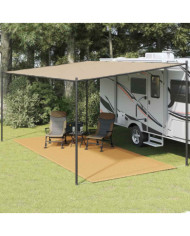 Tapis de tente sable 250x600 cm PEHD | Mobilier & Déco