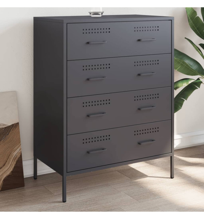 Buffet anthracite 68x39x89 cm acier | Mobilier & Déco