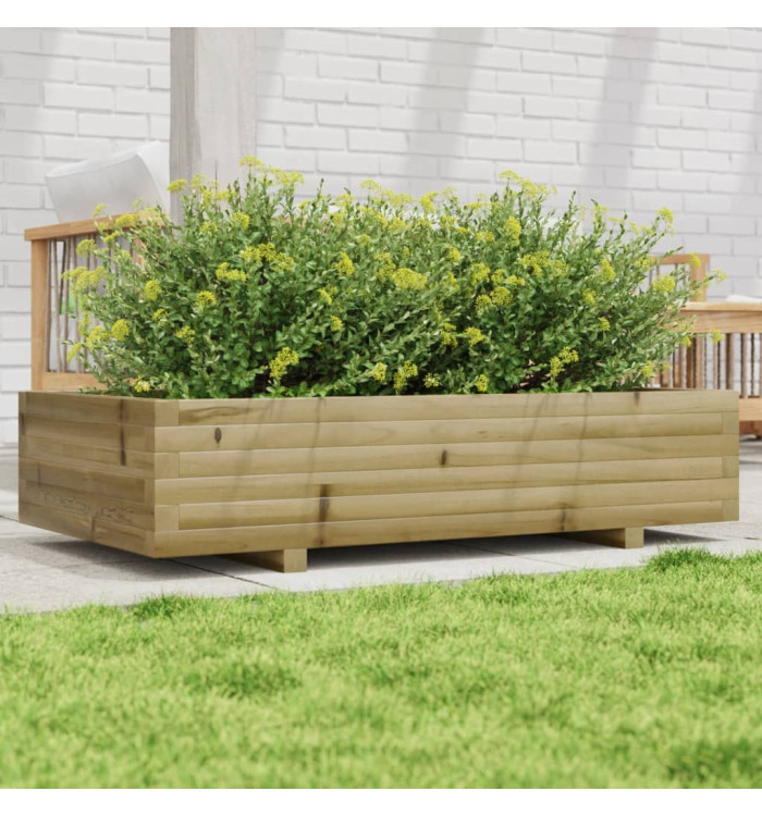 Jardinière 110x60x26,5 cm bois de pin imprégné | Mobilier & Déco