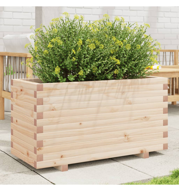 Jardinière 90x40x49,5 cm bois de pin massif | Mobilier & Déco