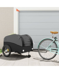 Remorque de vélo noir 45 kg fer | Mobilier & Déco