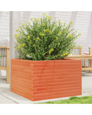 Jardinière cire marron 70x70x45,5 cm bois de pin massif | Mobilier & Déco