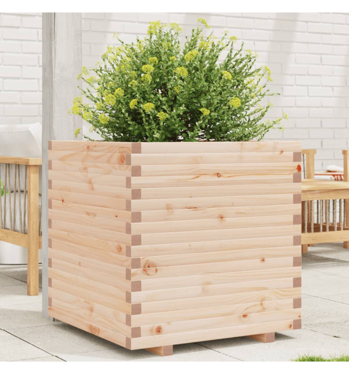 Jardinière 70x70x72 cm bois de pin massif | Mobilier & Déco