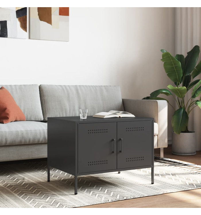 Table basse noir 68x50x50,5 cm acier | Mobilier & Déco