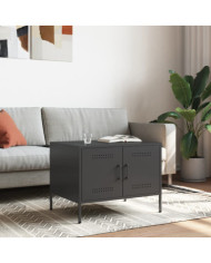 Table basse noir 68x50x50,5 cm acier | Mobilier & Déco