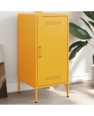 Buffet jaune moutarde 36x39x79 cm acier | Mobilier & Déco