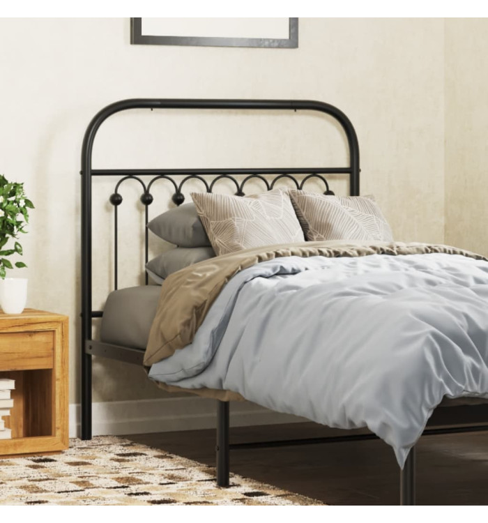 Tête de lit métal noir 90 cm | Mobilier & Déco