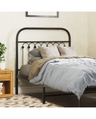 Tête de lit métal noir 90 cm | Mobilier & Déco