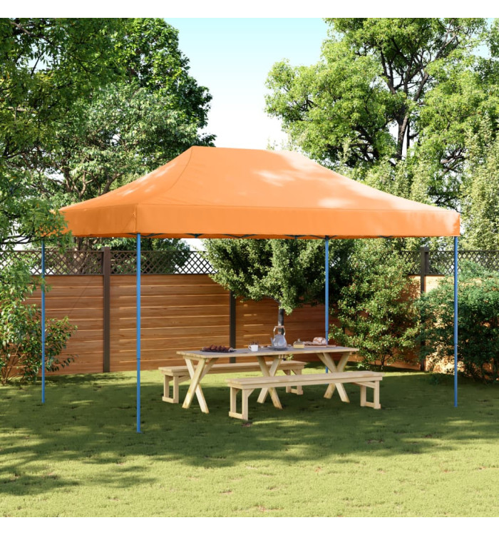 Tente de réception pliable escamotable orange 440x292x315 cm | Mobilier & Déco
