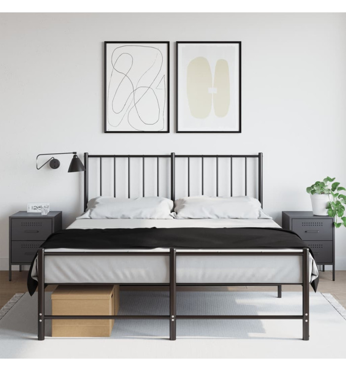 Tables de chevet 2 pcs anthracite 36x39x50,5 cm acier | Mobilier & Déco