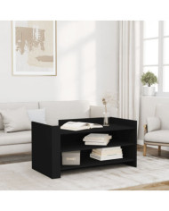 Table basse noir 100x50x50 cm bois d'ingénierie | Mobilier & Déco