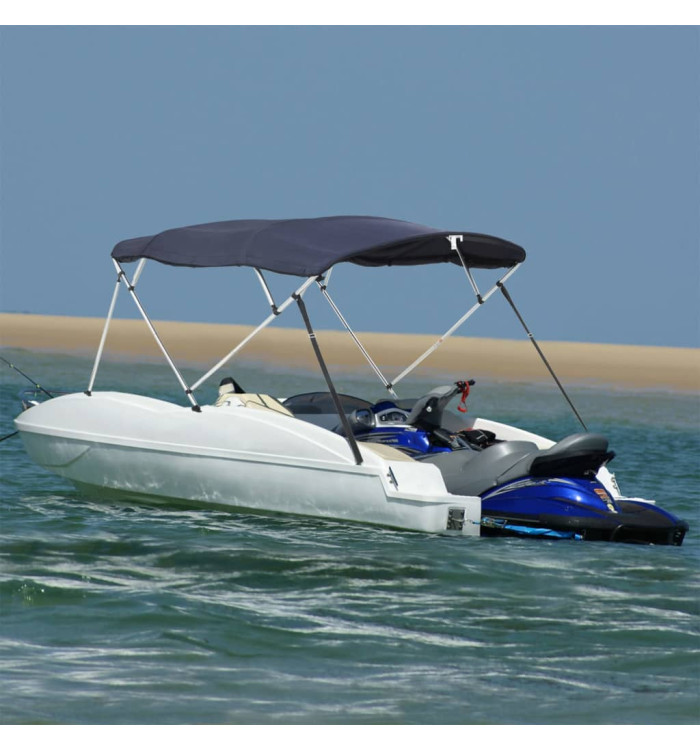 Toit bimini à 4 arceaux parois latérales 243x(185-198)x137 cm | Mobilier & Déco