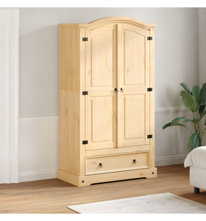 Garde-robe Corona 102x52x186 cm bois de pin massif | Mobilier & Déco