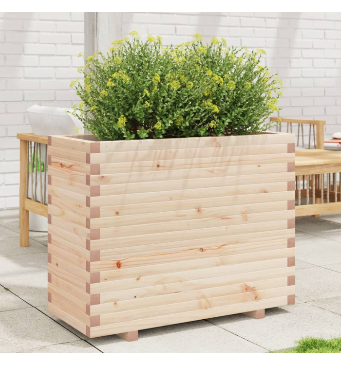 Jardinière 90x40x72,5 cm bois de pin massif | Mobilier & Déco