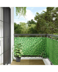 Écran d'intimité de balcon aspect de plante vert 600x120 cm PVC | Mobilier & Déco