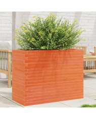 Jardinière cire marron 90x40x68,5 cm bois de pin massif | Mobilier & Déco