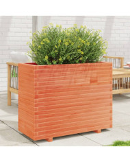 Jardinière cire marron 90x40x72,5 cm bois de pin massif | Mobilier & Déco