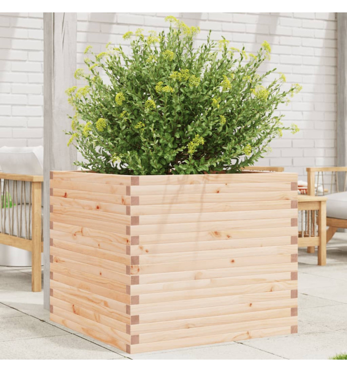 Jardinière 80x80x68,5 cm bois de pin massif | Mobilier & Déco