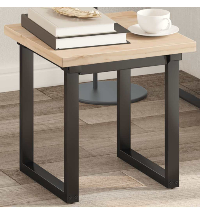 Dessus de table 40x40x2,5 cm carré bois de pin massif | Mobilier & Déco
