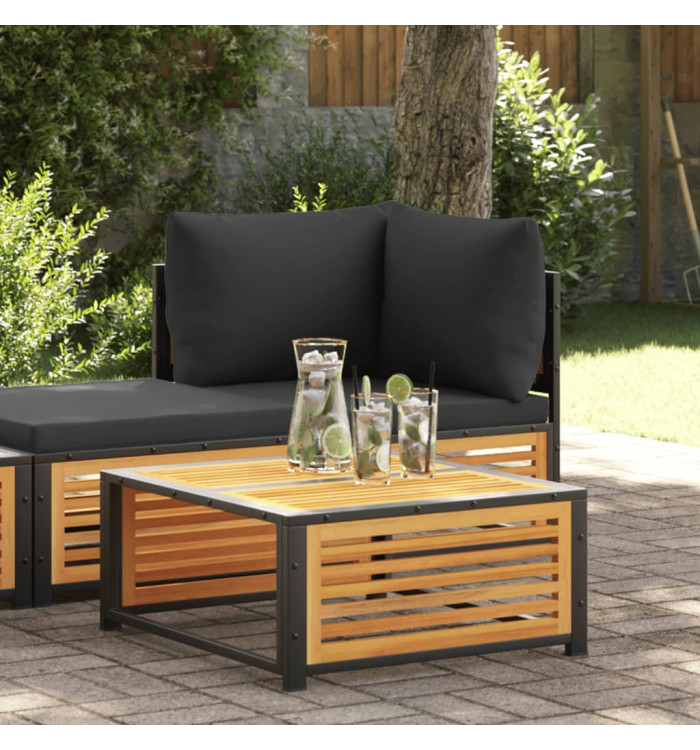 Table de jardin 68x68x30 cm bois massif d'acacia | Mobilier & Déco
