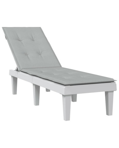 Coussin de chaise longue gris clair mélangé (75+105) x 50 x 4 cm | Mobilier & Déco