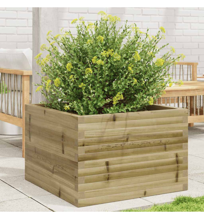 Jardinière 70x70x46 cm bois de pin imprégné | Mobilier & Déco