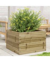 Jardinière 70x70x46 cm bois de pin imprégné | Mobilier & Déco