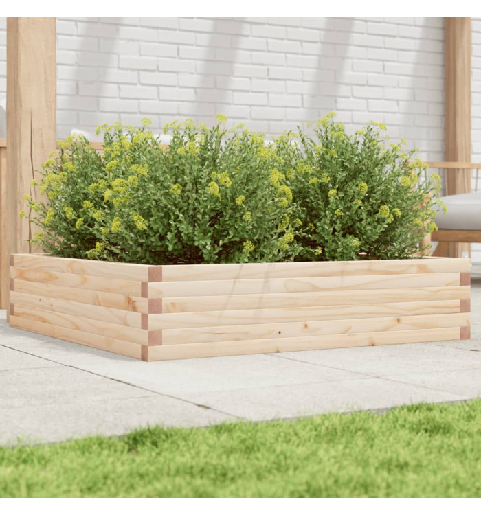 Jardinière 100x100x23 cm bois de pin massif | Mobilier & Déco