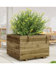 Jardinière 70x70x49,5 cm bois de pin imprégné | Mobilier & Déco